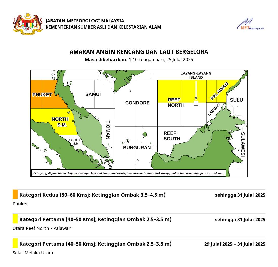 metmalaysia's tweet image. ⛵️🌊 AMARAN ANGIN KENCANG DAN LAUT BERGELORA ⛵️🌊
#amaranlautmetmalaysia
#metmalaysia
#NRES
#MalaysiaMADANI