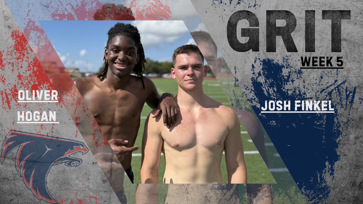 Congratulations to our week 5 Falcon Grit Winners for SWAT 2025, Oliver Hogan &amp; Josh Finkel!  #GRIT #PTN