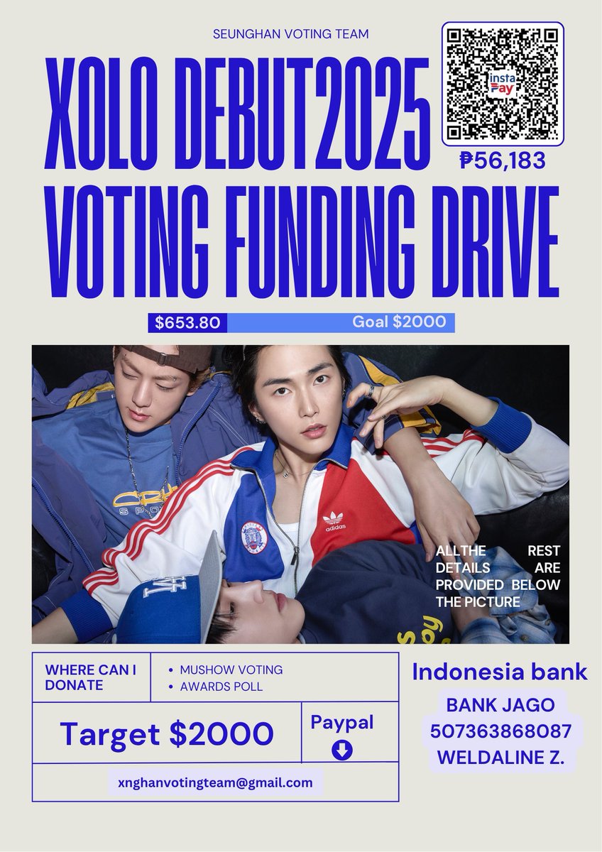 SEUNGHAN_VT's tweet image. XNGHAN SOLO DEBUT DONATION DRIVE: VOTING &amp;amp; STREAMING 🗳️

[D-7] the clock is ticking ⏰
🎯 Achieved (ST): $610
🎯 Achieved (VT): $711

[❗] for PAYPAL:
- kindly donate directly thru PayPal (do NOT use our Ko-fi link anymore!)
- choose F&amp;amp;F (G&amp;amp;S ❌) 
- use paypal balance, instead of…