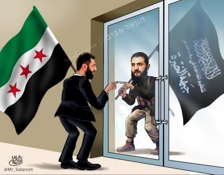 Alaa2pasha's tweet image. If the donkey becomes a horse, the terrorist Al-Julani will become secular