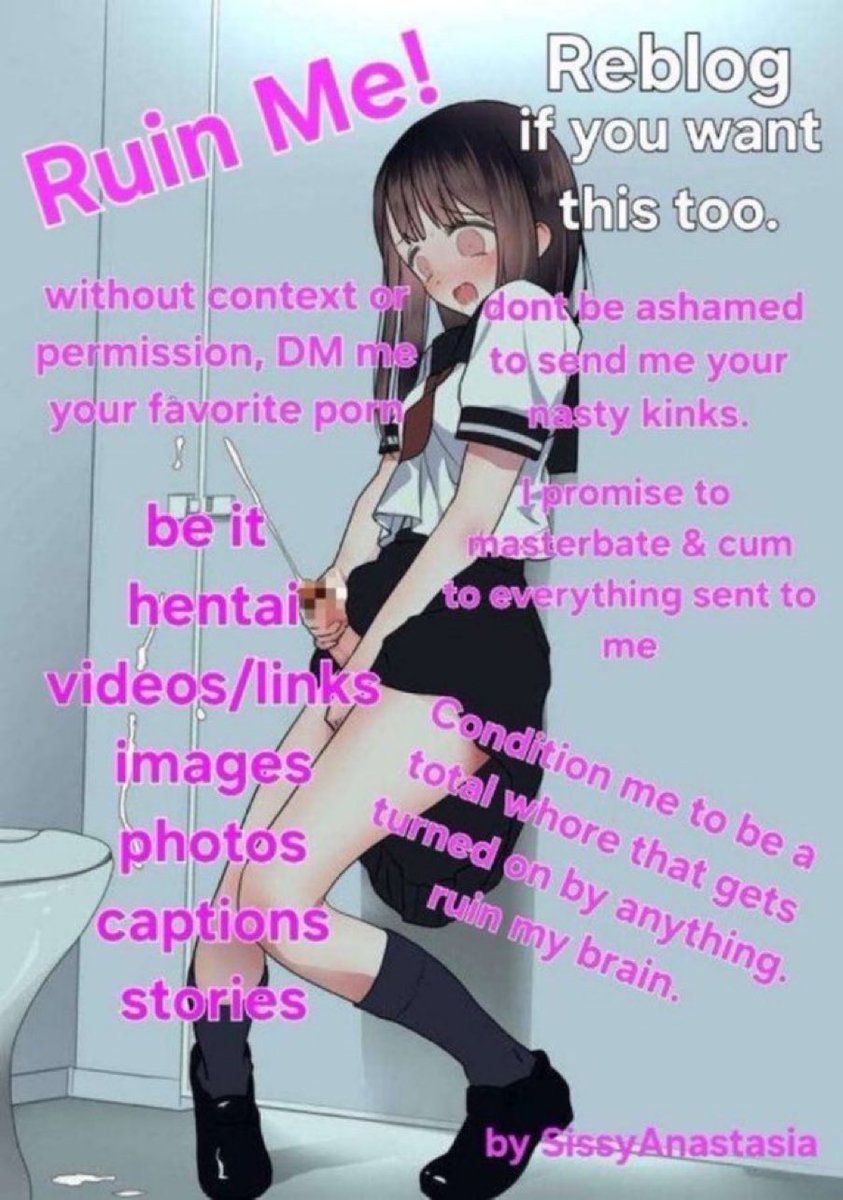 REBLOG &amp; Dm if you want to be brainwashed and ruin yourself.. #feminization #sissification 👿