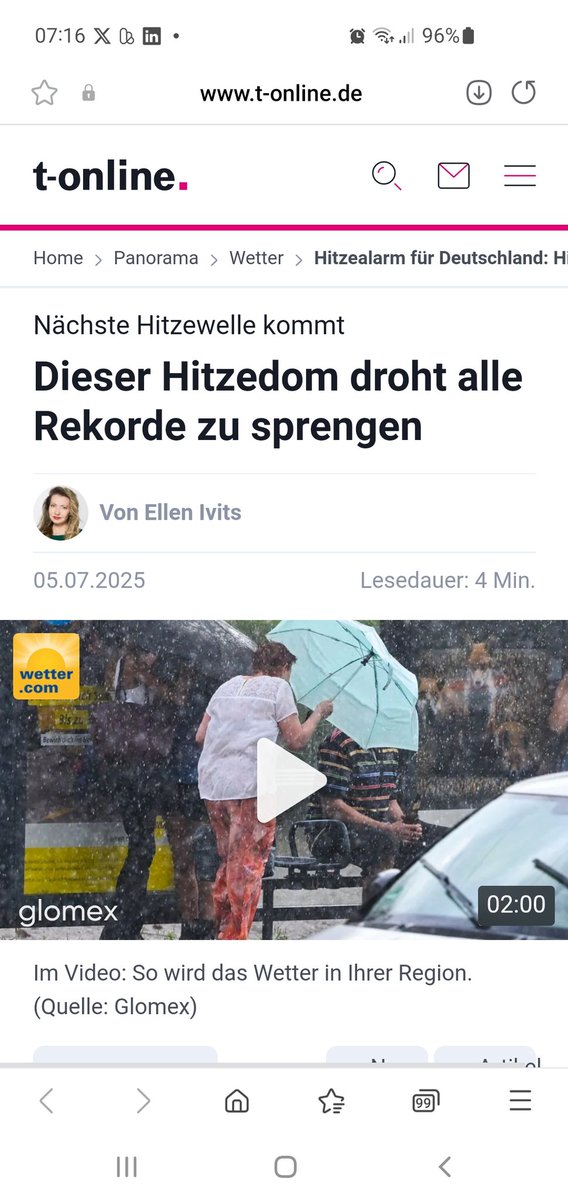 hubertus_knabe's tweet photo. Wo bleibt eigentlich der "#Hitzedom", vor dem die Damen und Herren Journalisten so inbrünstig gewarnt haben? https://t.co/Zzrd1U1se8