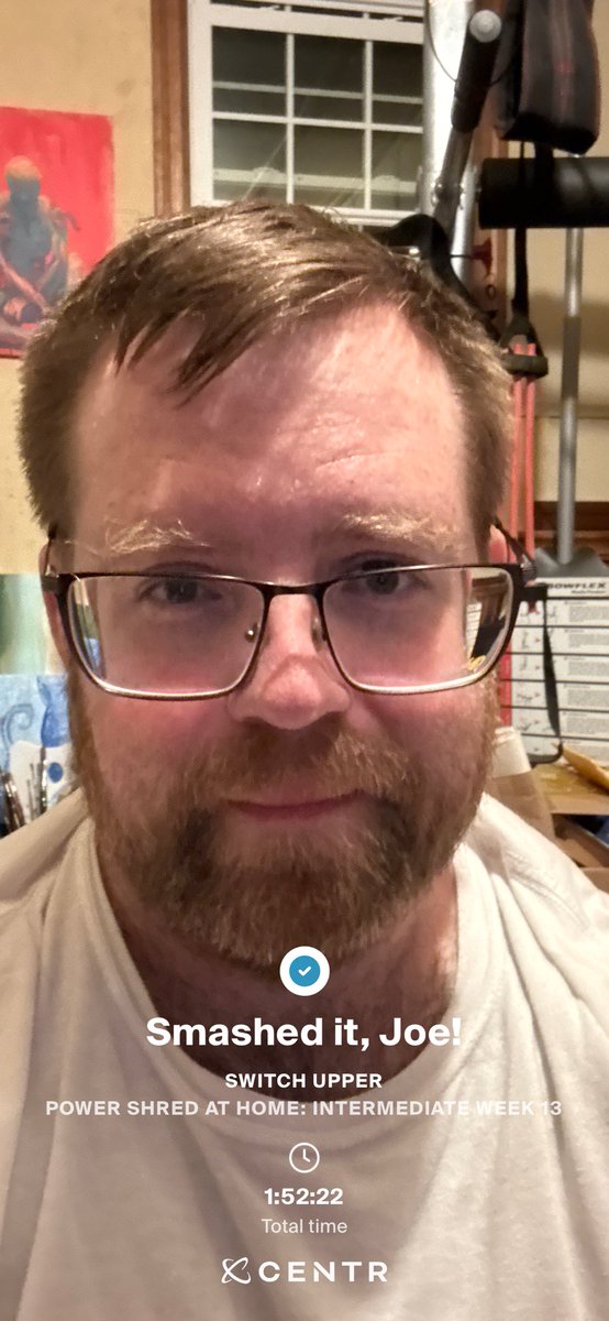 doubledeeds's tweet photo. Day 74, arms, shoulders and chest. I normally love these ones but I really don’t feel up for it today. Got through it though. Just so tired and overwhelmed. The world man. Oy. Still, here we are. Ten more workouts left. Almost there. Closer and closer again. https://t.co/IZcnqMaBC1