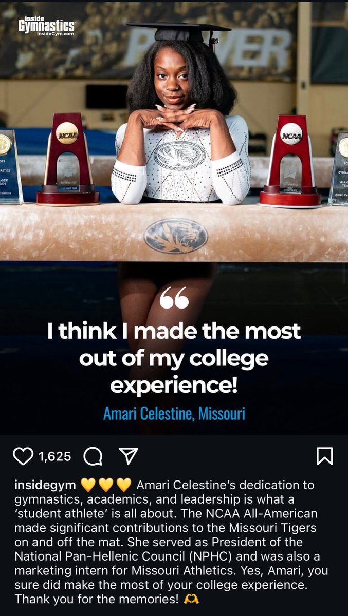 Let’s not forget how successful Amari Celestine was outside the gym too 💅