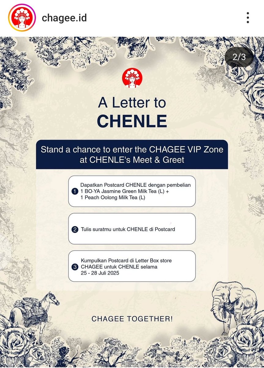 wegotyourstuff's tweet photo. OPEN JASTIP CHAGEE x CHENLE NCT DREAM

FEE : 10.000/transaksi (Kalau minumannya mau dikirim + biaya ongkir ditanggung masing-masing)

Postcardnya bisa dikirim/disubmit langsung sesuai dengan nama kalian &amp; isinya

#wts #chagee #chenle #nct #nctdream #jastip #CHAGEEIDwithCHENLE https://t.co/5POEf5KQZx
