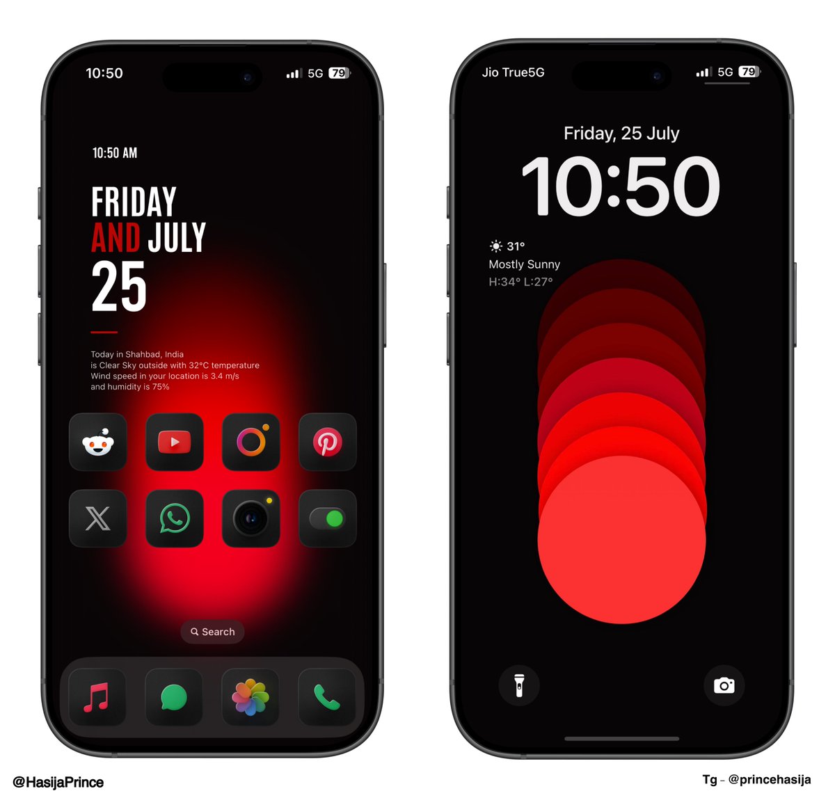 HasijaPrince's tweet image. I just really love this🩷

My fav widgets pack of all time 
@21MaRcO12 
Vision dark [Most Fav] @tweetbylokki 
Circular pallete wallpaper pack

🆎🩸