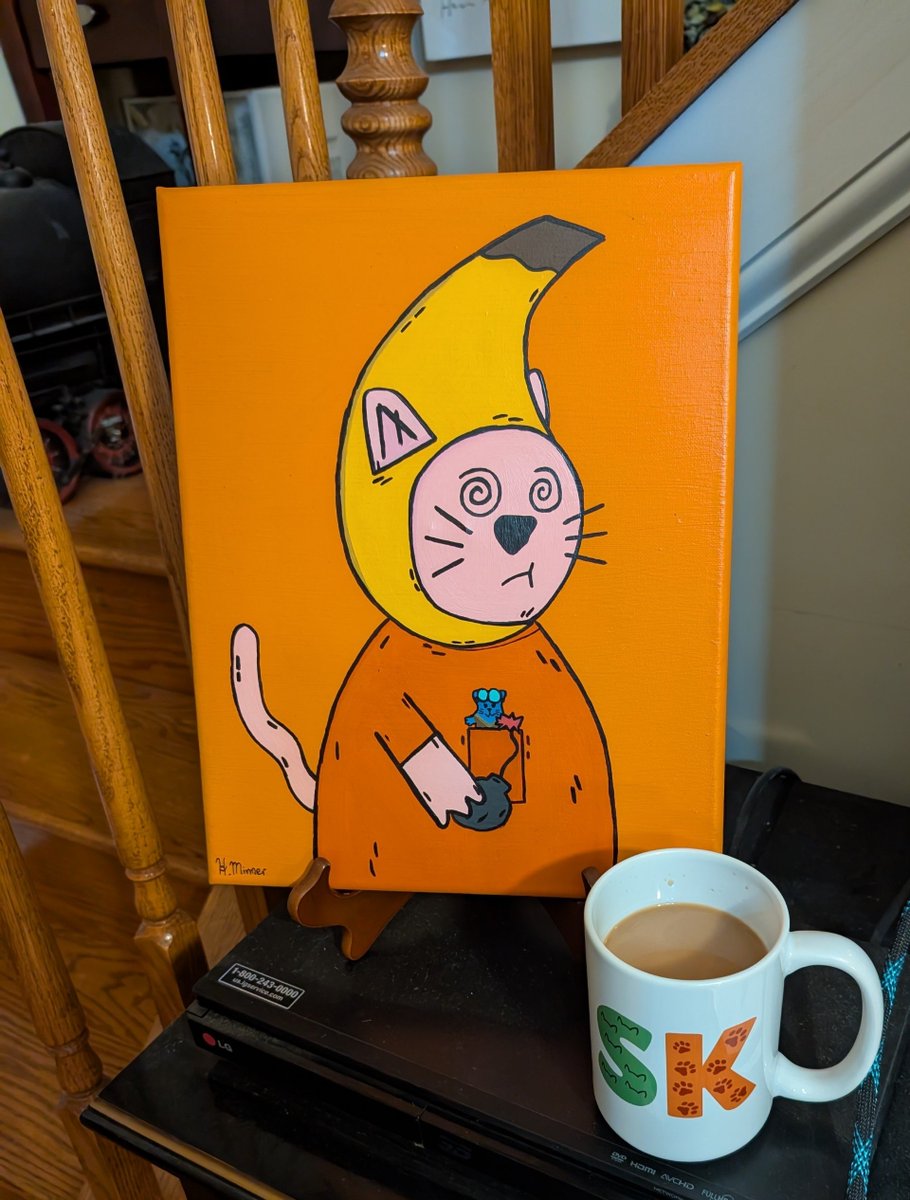 StMichael94240's tweet image. SK off line with this painting SKTL #507 and now new 15 oz coffee mug. Go get your self a mug and start the day with shitty kitties! 😻☕️ store.shittykitties.art
@ShittyKitties_
#shittyhype
#Algorandnfts