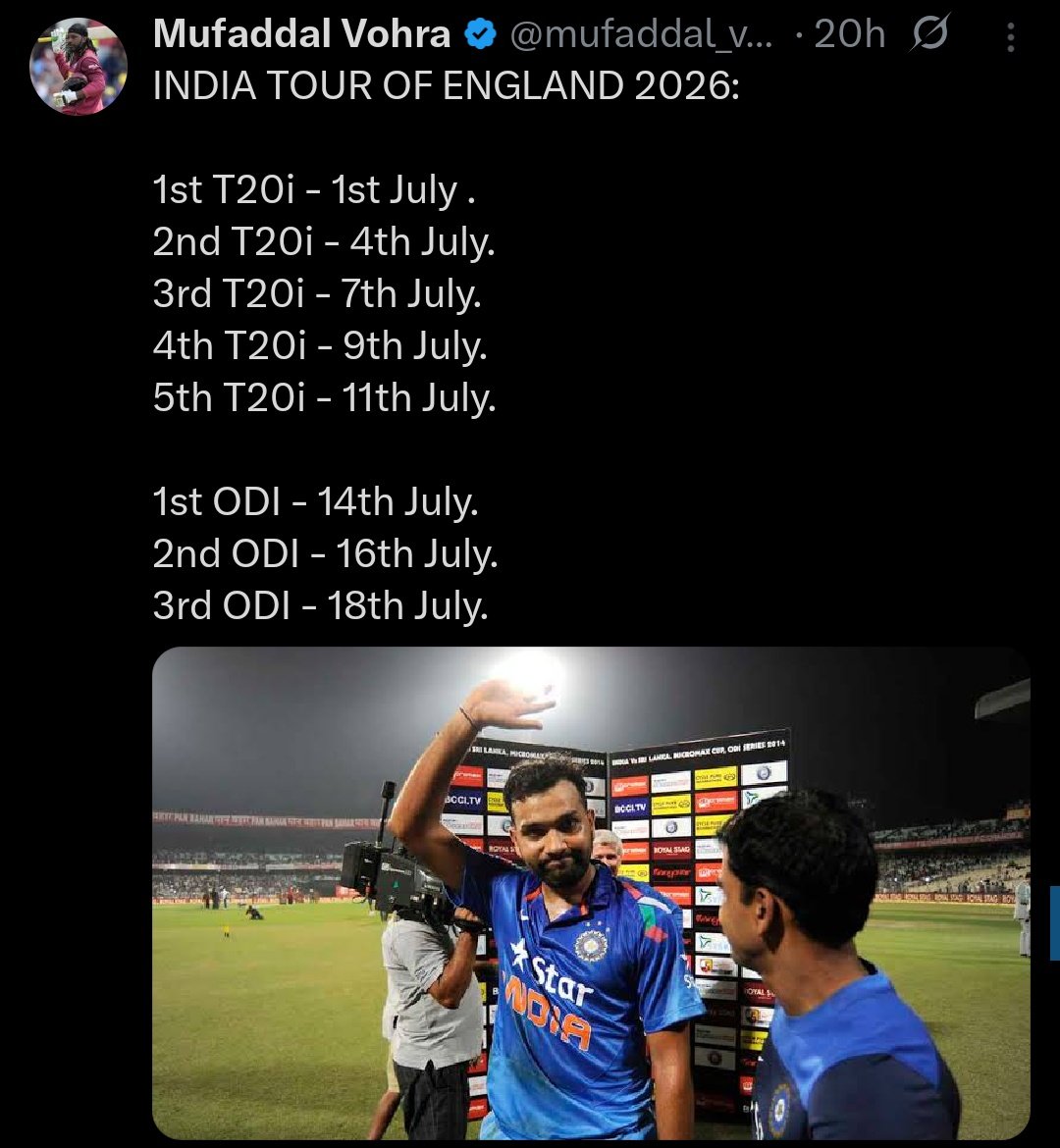 Abhinav_hariom's tweet image. Why can’t BCCI schedule 5-match ODI series? T20Is keep getting long bilateral slots.
REPOST IF YOU WANT MORE ODIs 🔁 @BCCI