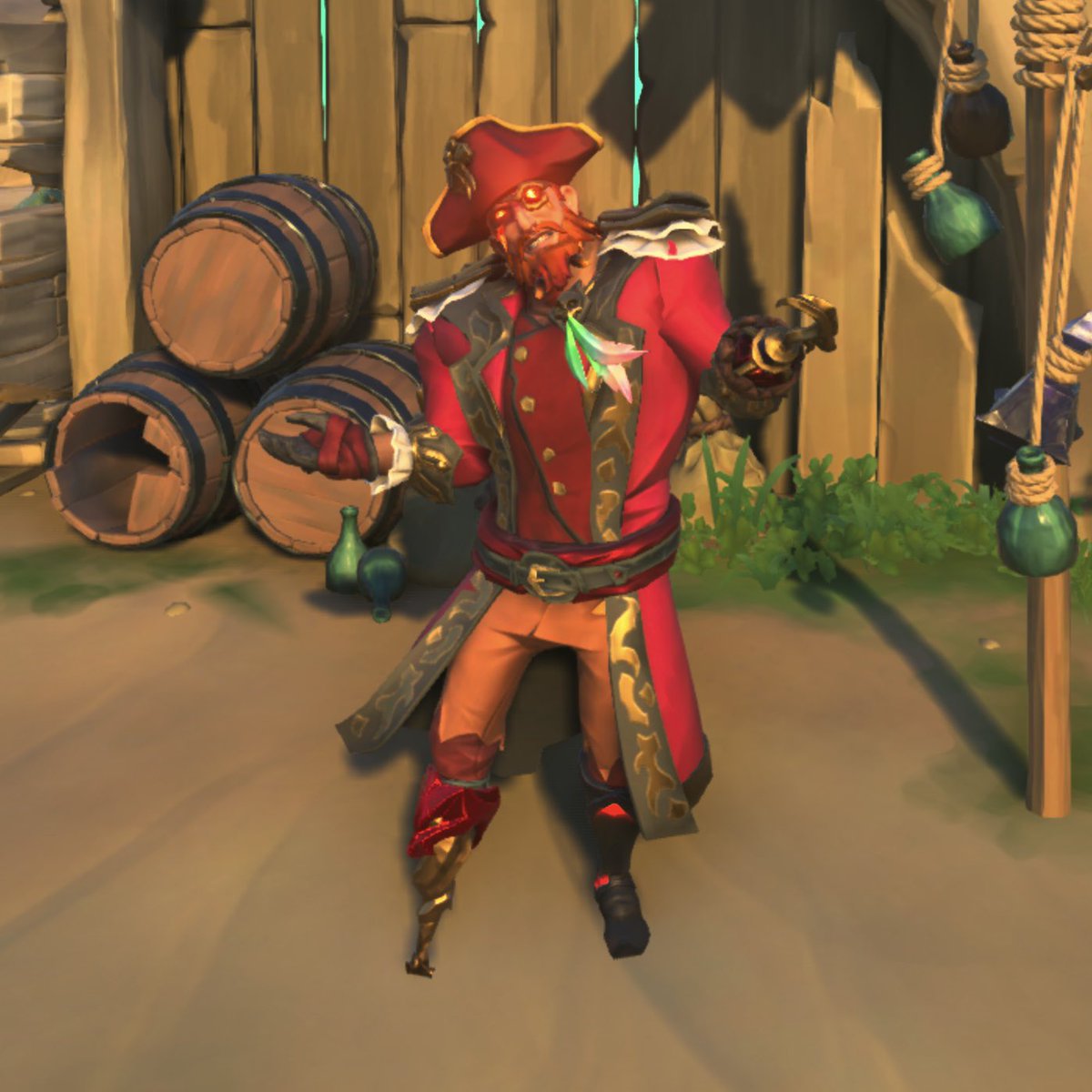 _DoomOfSarnath_'s tweet image. Theme: Vibrant 
Title: Red Pill
#StyleOfThieves
@SeaOfThieves 
#SeaOfThieves