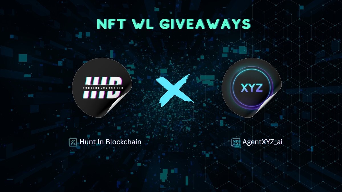 HIB x AgentXYZ 

Genesis NFT FCFS 10 WL Giveaway  

The Winner of the Seedify Hackathon 2025

Follow <a href="/AgentXYZ_ai/">AgentXYZ | Trading Terminal 🔺</a> <a href="/HIB_BTC/">Hunt In Blockchain</a> <a href="/HIB_DAO/">Hunt In Blockchain DAO</a> 

Like and retweet: x.com/AgentXYZ_ai/st…
Join telegram: t.me/agentxyzai

Say "Hello from HIB"

For more bonus spots join HIB tg