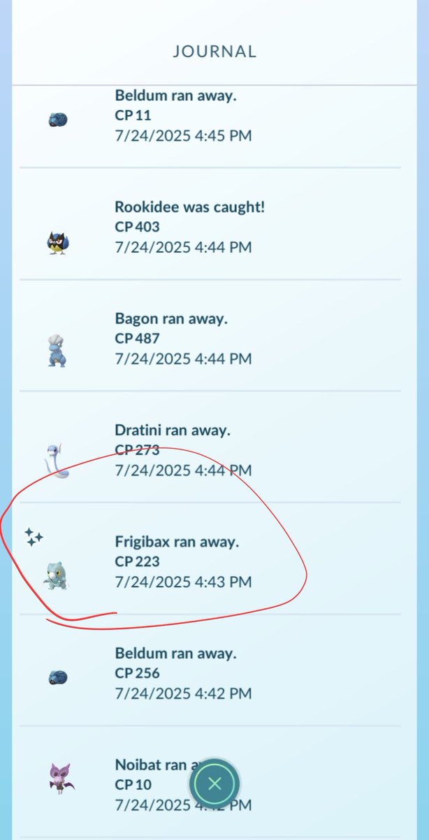 MrFlahertyNKC's tweet photo. @NianticHelp I lost a shiny Frigibax from this... And you wanna give me 50 measly pokeballs?? Talk about one hell of a slap in the face! https://t.co/m1obpdlIiZ