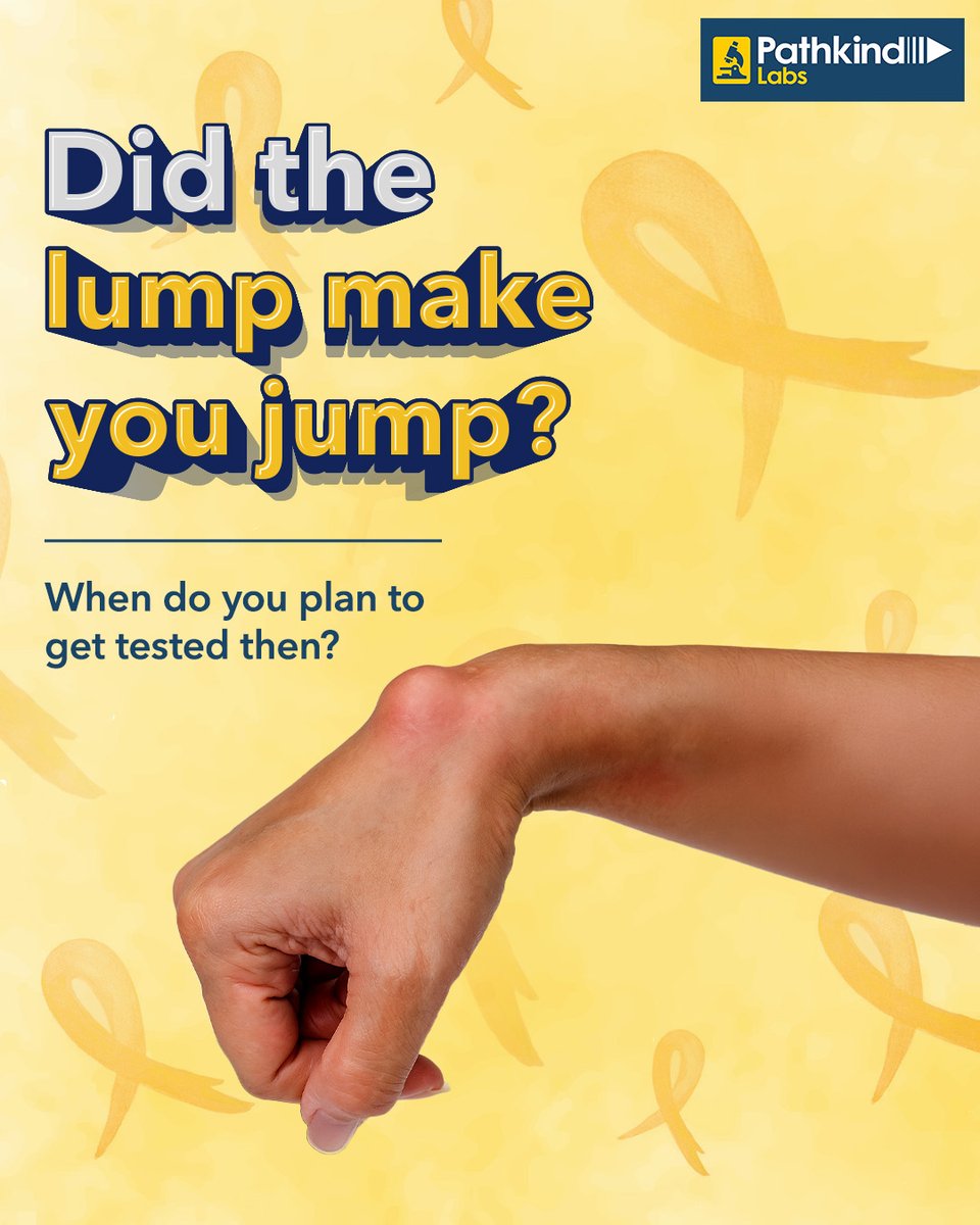 That uneasy feeling when you find a lump can lead to the crucial question: When do you visit a doctor? ​

For conditions like Sarcoma, which often show as a lump, timely medical evaluation is paramount. ​

This Sarcoma Awareness Month, let's underscore that any persistent or