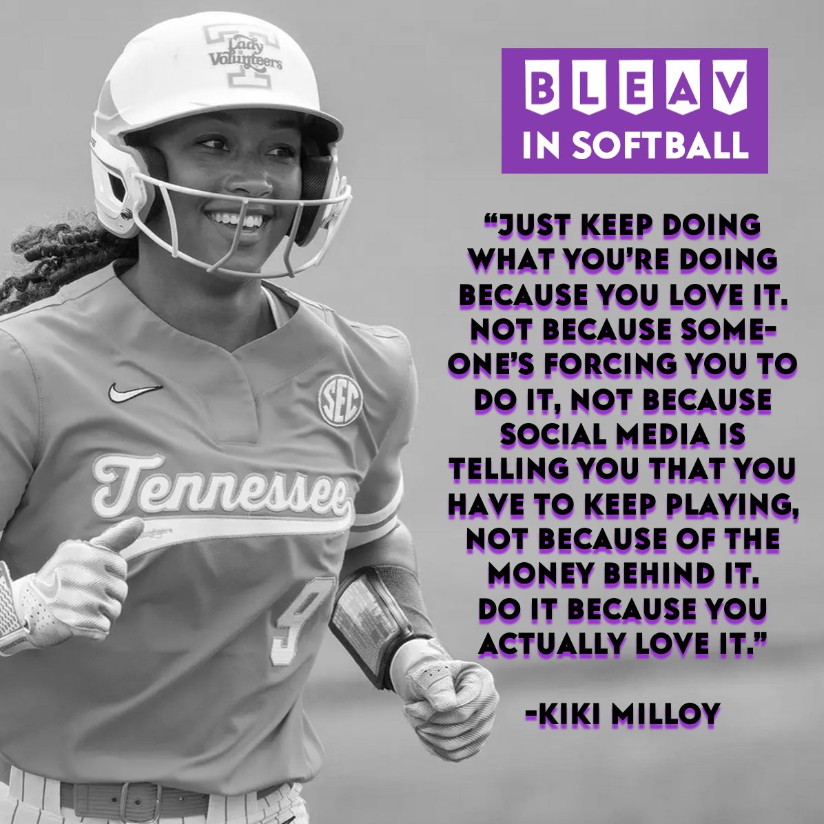 BleavInSoftball's tweet image. For love of the game 🫶
Hear @KikiMilloy talk about pursuing passion over perfection, loving the grind, leaving things better than you found them, sharing advice with young girls, and more.
🎥🎙️ Download and tune in wherever you get your pods: linktr.ee/bleavinsoftball