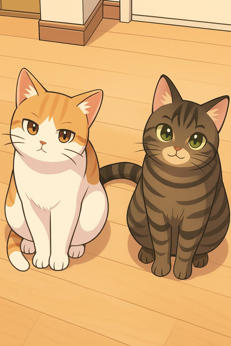 チャットGPTにアニメ風にしてもらった😙
本物よりも可愛い😁

#猫好きさんと繋がりたい #チャットGPT