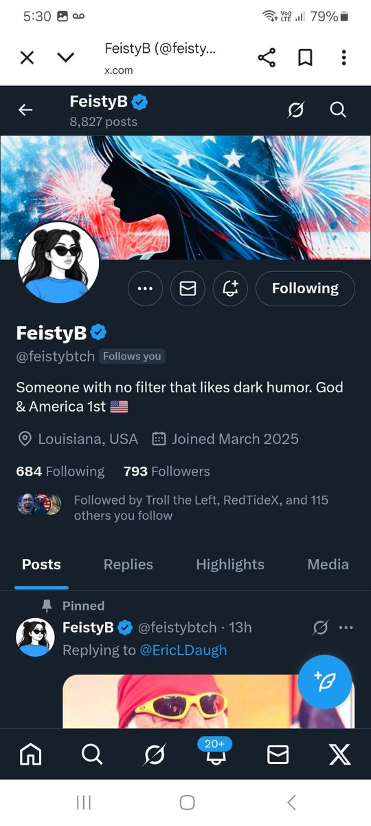 Who has a follow for a great account that loves to engage  give <a href="/feistybtch/">FeistyB</a> a follow ,repost and they will return the favor 💪🫶👊💥💯🇺🇸