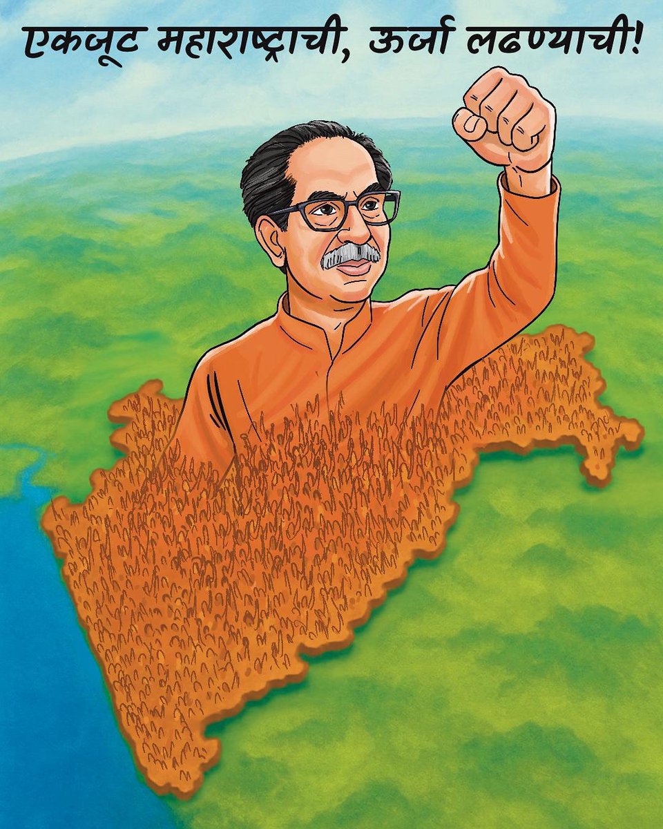 ShivSenaUBT_'s tweet image. एकजूट महाराष्ट्राची, ऊर्जा लढण्याची!