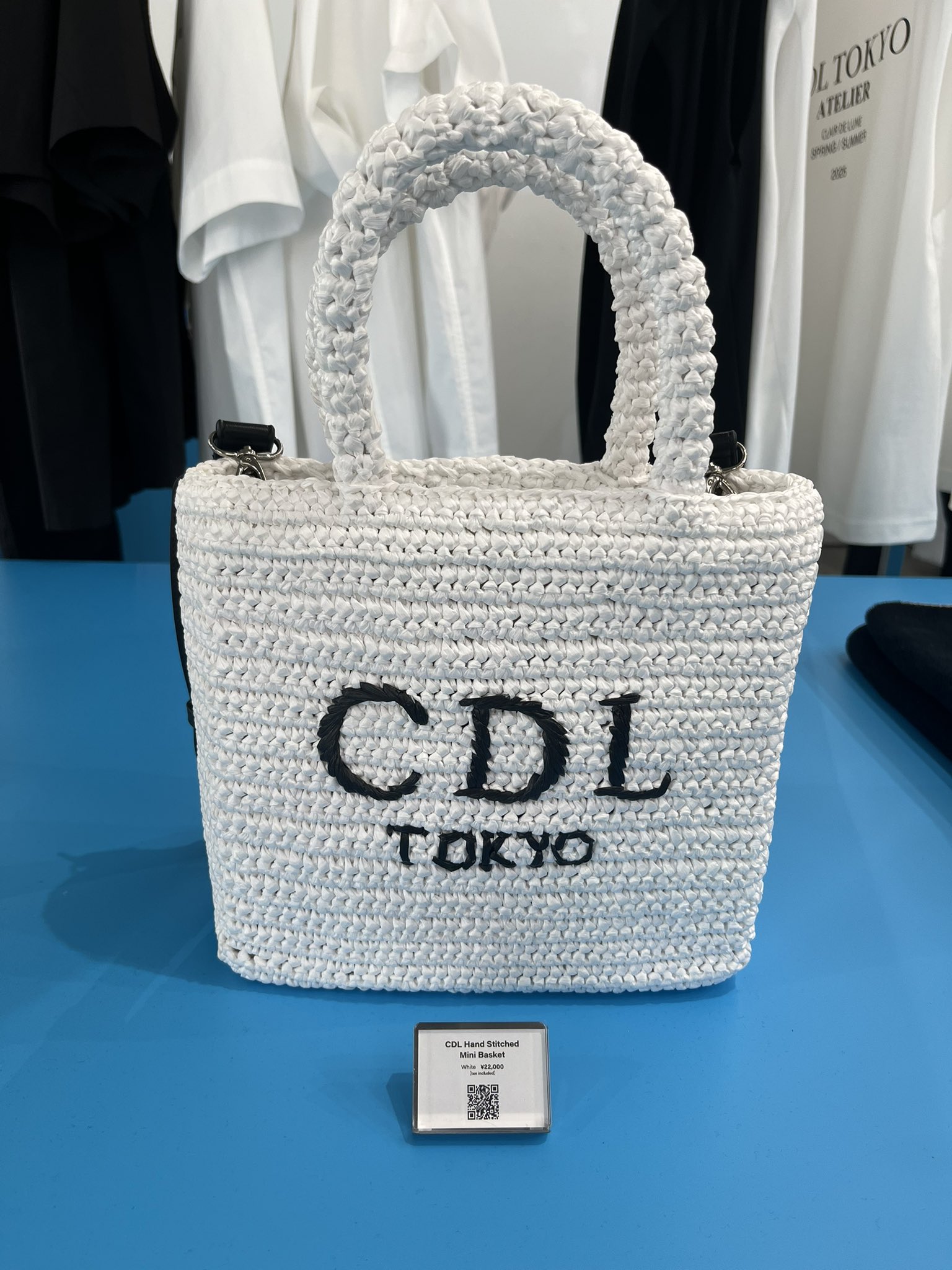 CDL TOKYO Hand Stitched Mini Basket 白 CDL TOKYO Hand Stitched Mini Basket ホワイト CDL Hand