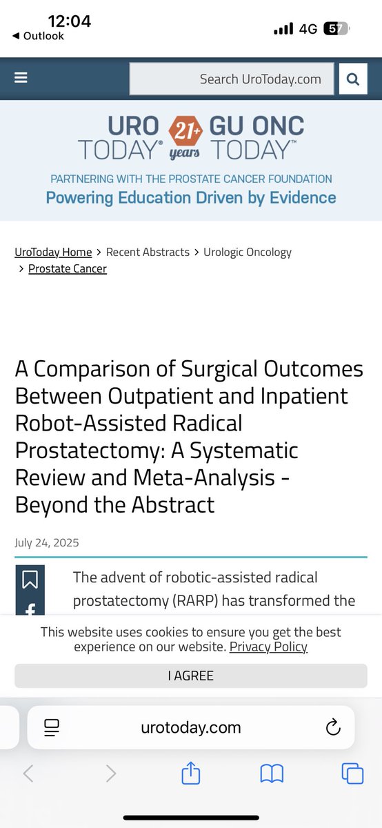 Tuan Thanh Nguyen (@tuannguyenuro) on Twitter photo 🎉 Our Beyond the Abstract on outpatient vs inpatient RARP is now live on @UroToday!
Grateful to Prof. David Lee for his mentorship, and to all co-authors for the great teamwork.
🔗 urotoday.com/recent-abstrac…
#RARP #urology #prostatecancer #roboticsurgery #UroOnc #UroToday 🎉 Our Beyond the Abstract on outpatient vs inpatient RARP is now live on @UroToday!
Grateful to Prof. David Lee for his mentorship, and to all co-authors for the great teamwork.
🔗 urotoday.com/recent-abstrac…
#RARP #urology #prostatecancer #roboticsurgery #UroOnc #UroToday