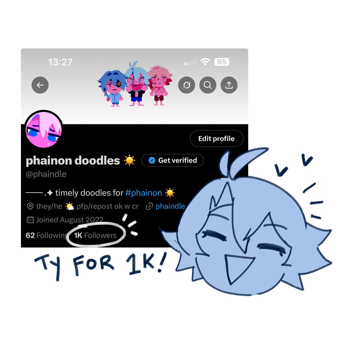 phaindle's tweet image. TY SO MUCHH FOR THE LOVE U GUYS GIVE ONTO THIS ACCOUNTT so so so thankful for 1k of u !!!!
