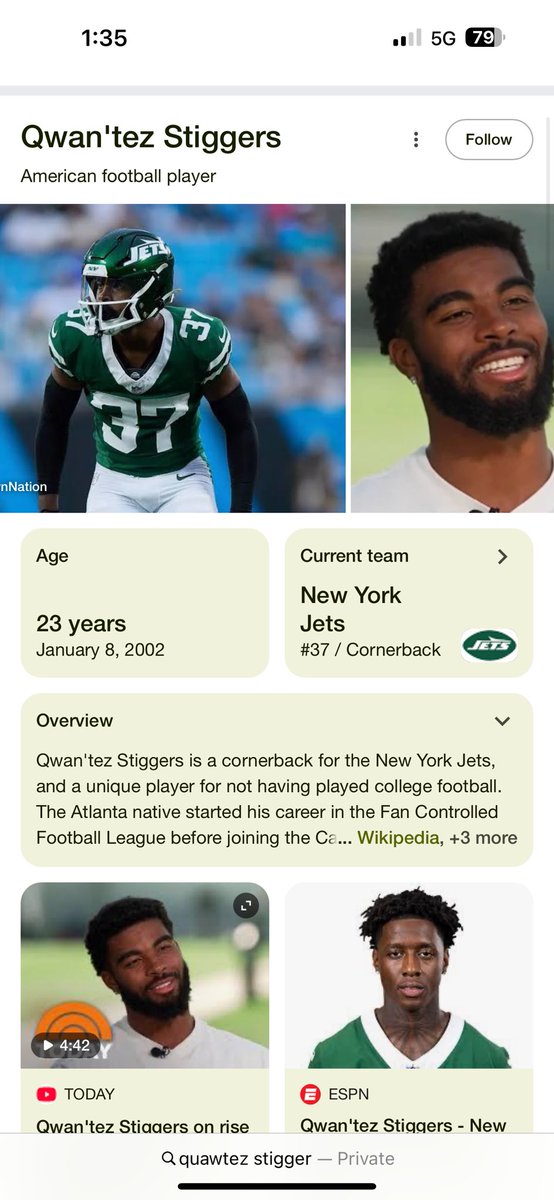 Your dreams can always come true ! He didn’t get no playing time in college and then quit football and then he got the motivation to get back up and started playing again and made to the NFL! This probably one of the best nfl stories of all time