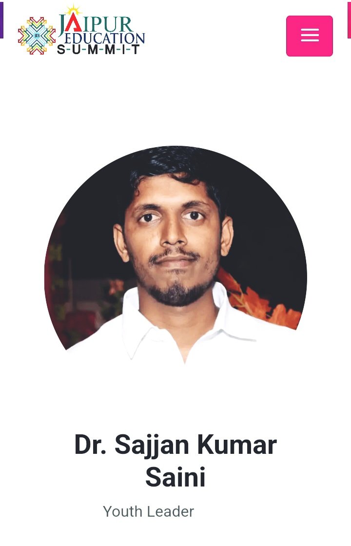 मेरे लिए इतने बड़े-बड़े शब्दों का प्रयोग करके मेरा परिचय करवाना सौभाग्यशाली मानता हूं, संघर्ष करना सीखा है, हर परिस्थिति में खड़ा रहना सीखा है|
इस राजस्थान विश्वविद्यालय कैंपस ने मुझे पहचान के रूप में शिक्षा के रूप में बहुत कुछ दिया है | <a href="/DrSajjanSaini/">𝗗𝗿. 𝗦𝗮𝗷𝗷𝗮𝗻 𝗞𝘂𝗺𝗮𝗿 𝗦𝗮𝗶𝗻𝗶</a>