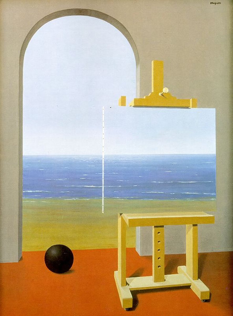 Poiché partire è un inganno
Per dimenticare se stessi
Una porta aperta sul niente
Forse ho sofferto e fatto soffrire il tempo
Ma il mare questo lungo canovaccio che mi rosicchia il cuore
Affinché un giorno ti appartenga
Come un frutto maledetto
WCharles
#buongiornoinarte
Magritte