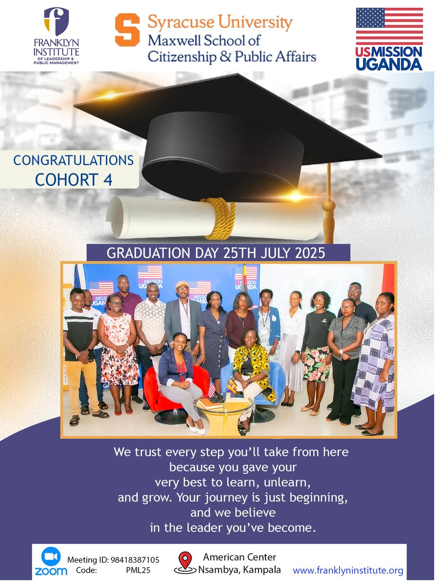 FranklynInst's tweet image. It’s Graduation Day at Franklyn Institute!
Cohort Four—refined, empowered, and ready to lead.
The journey was worth it. The future is calling.