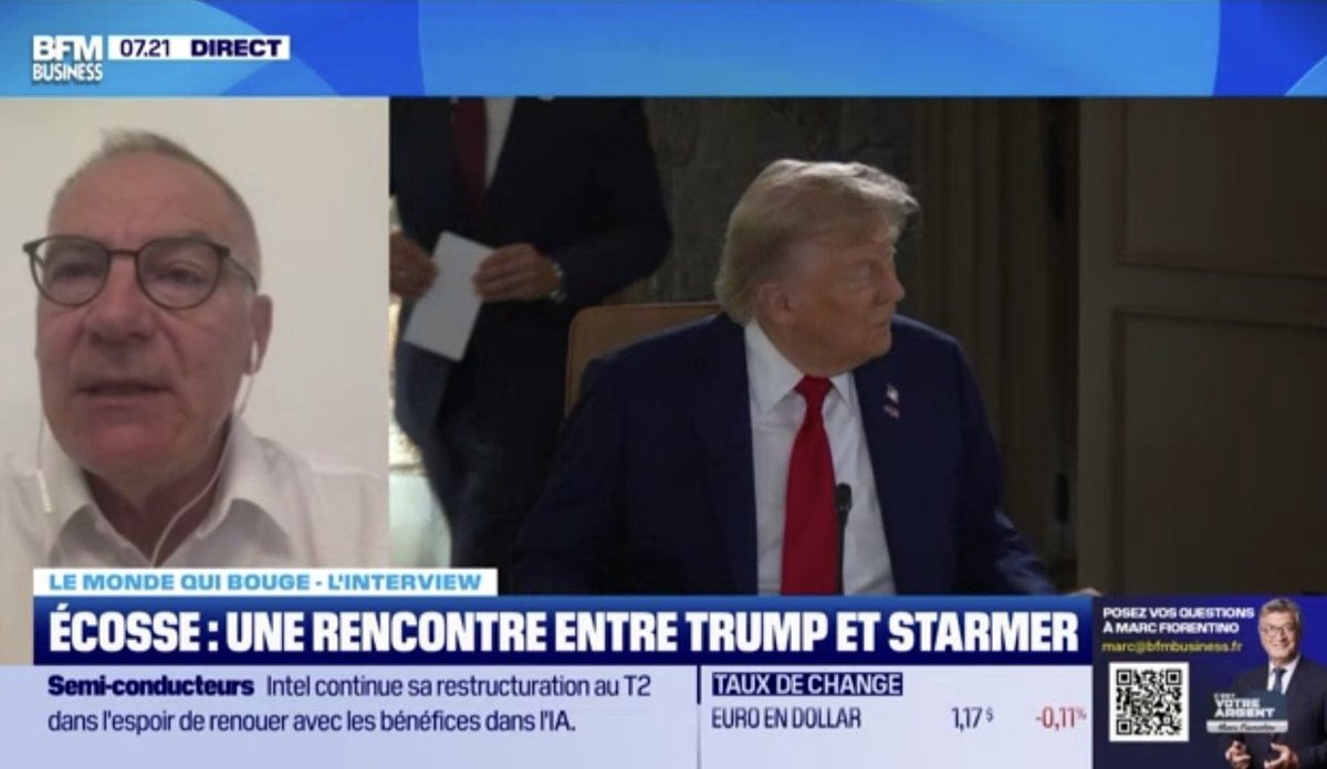 MartinGenier's tweet image. Visite de @POTUS en Écosse 🏴 à partir d’aujourd’hui jusqu’à mardi. Une visite privée dans ses golfs 🏌️ ⛳️ mais assortie de rencontres politiques et négociations commerciales avec le 🇬🇧 rencontre avec les 1ers ministres 🇬🇧 et 🏴 ; ce matin sur @bfmbusiness avec Sandra Gandoin