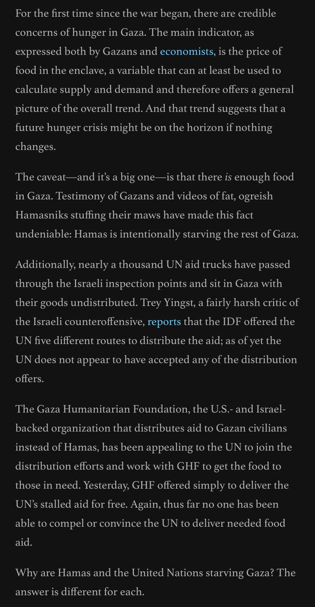 glykosymoritis's tweet image. The enablers of Hamas’s starvation strategy: Hamas’s near-unprecedented monstrousness is being sustained by the supposedly humanitarian West, which is sacrificing the lives of Gazan civilians out of irrational animosity toward Israel. commentary.org/seth-mandel/th… #FreeGazaFromHamas