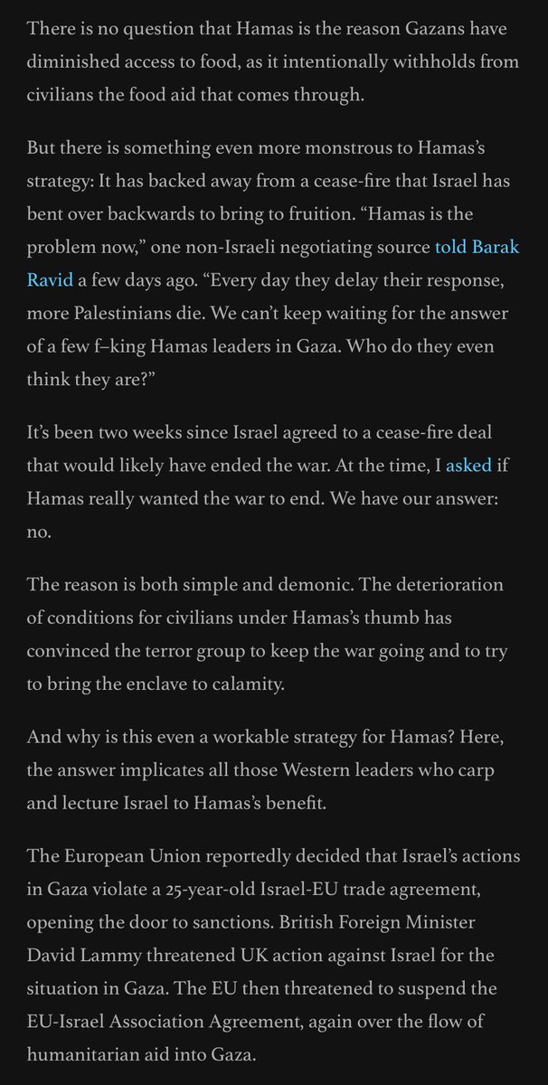 glykosymoritis's tweet image. The enablers of Hamas’s starvation strategy: Hamas’s near-unprecedented monstrousness is being sustained by the supposedly humanitarian West, which is sacrificing the lives of Gazan civilians out of irrational animosity toward Israel. commentary.org/seth-mandel/th… #FreeGazaFromHamas