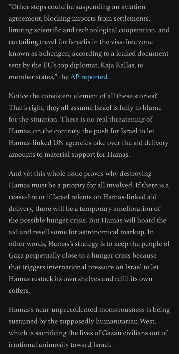 glykosymoritis's tweet image. The enablers of Hamas’s starvation strategy: Hamas’s near-unprecedented monstrousness is being sustained by the supposedly humanitarian West, which is sacrificing the lives of Gazan civilians out of irrational animosity toward Israel. commentary.org/seth-mandel/th… #FreeGazaFromHamas