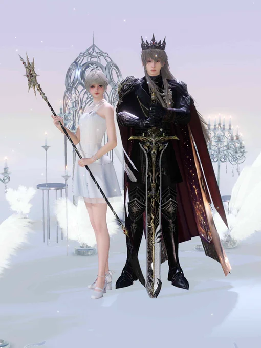 I try to make Luna and Noctis #Xavier