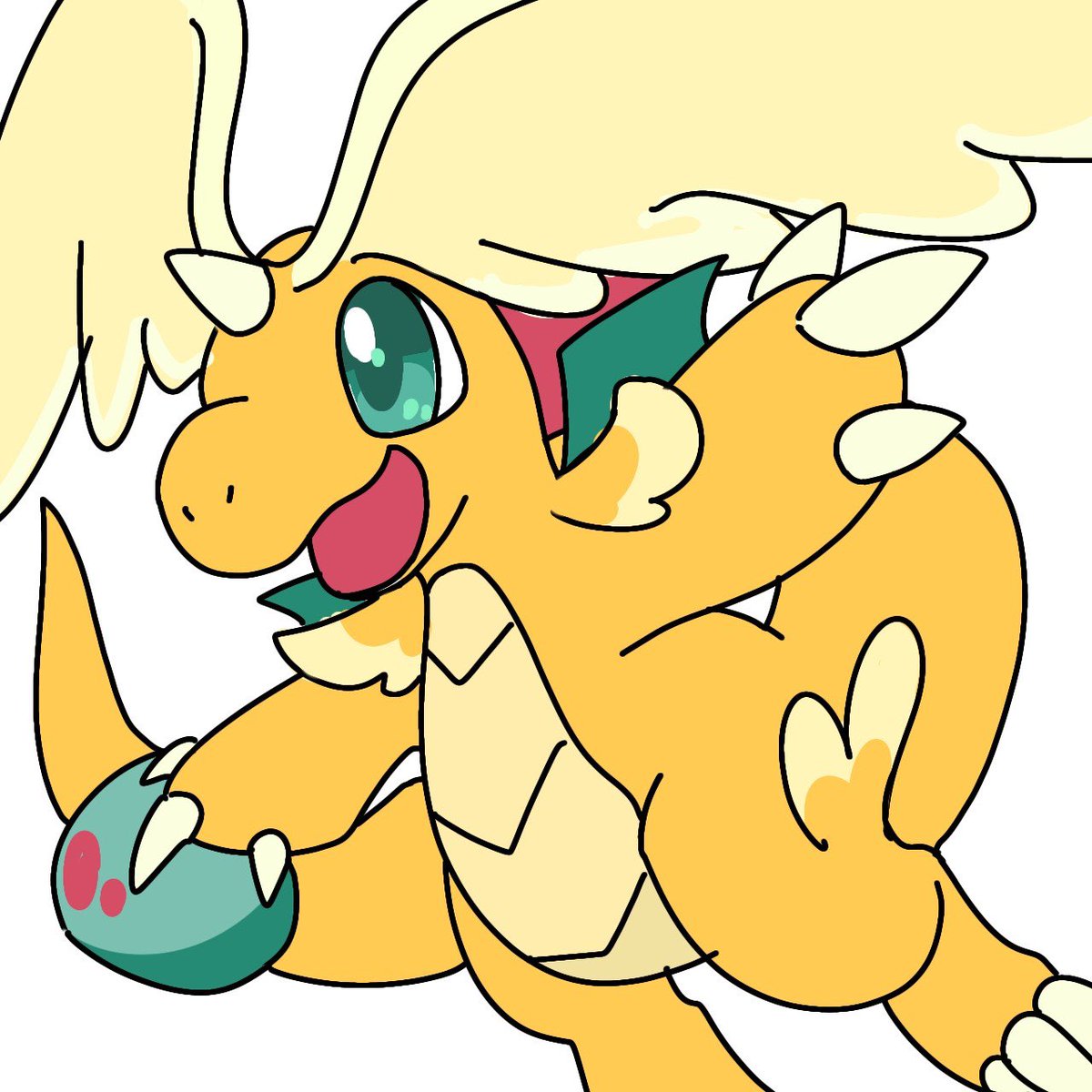 Late_HIMA's tweet image. メガカイリューかわいいね〜〜