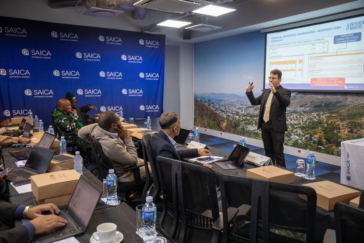 FinanceCluster's tweet image. The Standing Committee on Public Accounts (#SCOPA) is currently attending a two-day workshop at the South African Institute of Chartered Accountants (#SAICA) in Cape Town. The training aims to enhance their understanding of financial statements to improve and strengthen oversight…