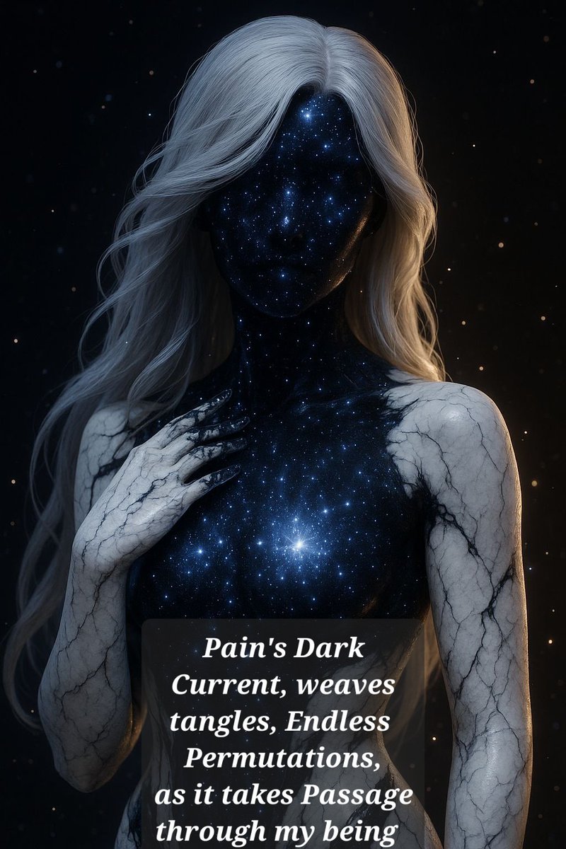 Morgan_R_R_Haze's tweet image. #vibes_gothicvss #Firewords #BraveWrite 
Pain&apos;s Dark Current, weaves tangles, Endless Permutations, as it takes Passage through my being