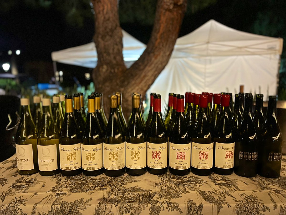 So_mmel_ier's tweet image. Great wine dinner with Greg Brewer of Brewer Clifton. Amazing Chardonnay, Pinot Noir and Syrah from Santa Barbara county🔥