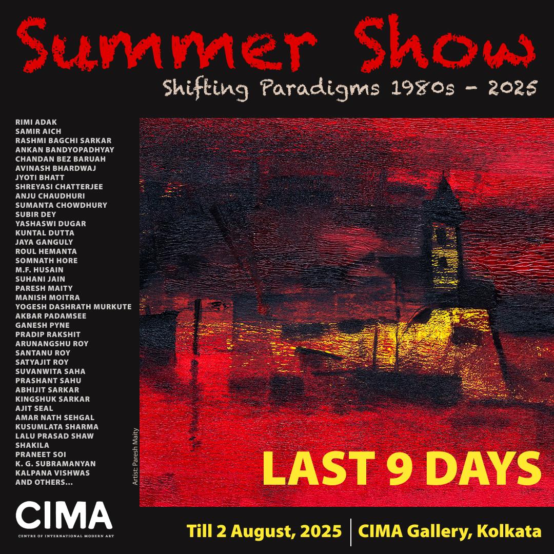 Day 9 (Today):
"The shift has begun. Summer Show on till August 2nd