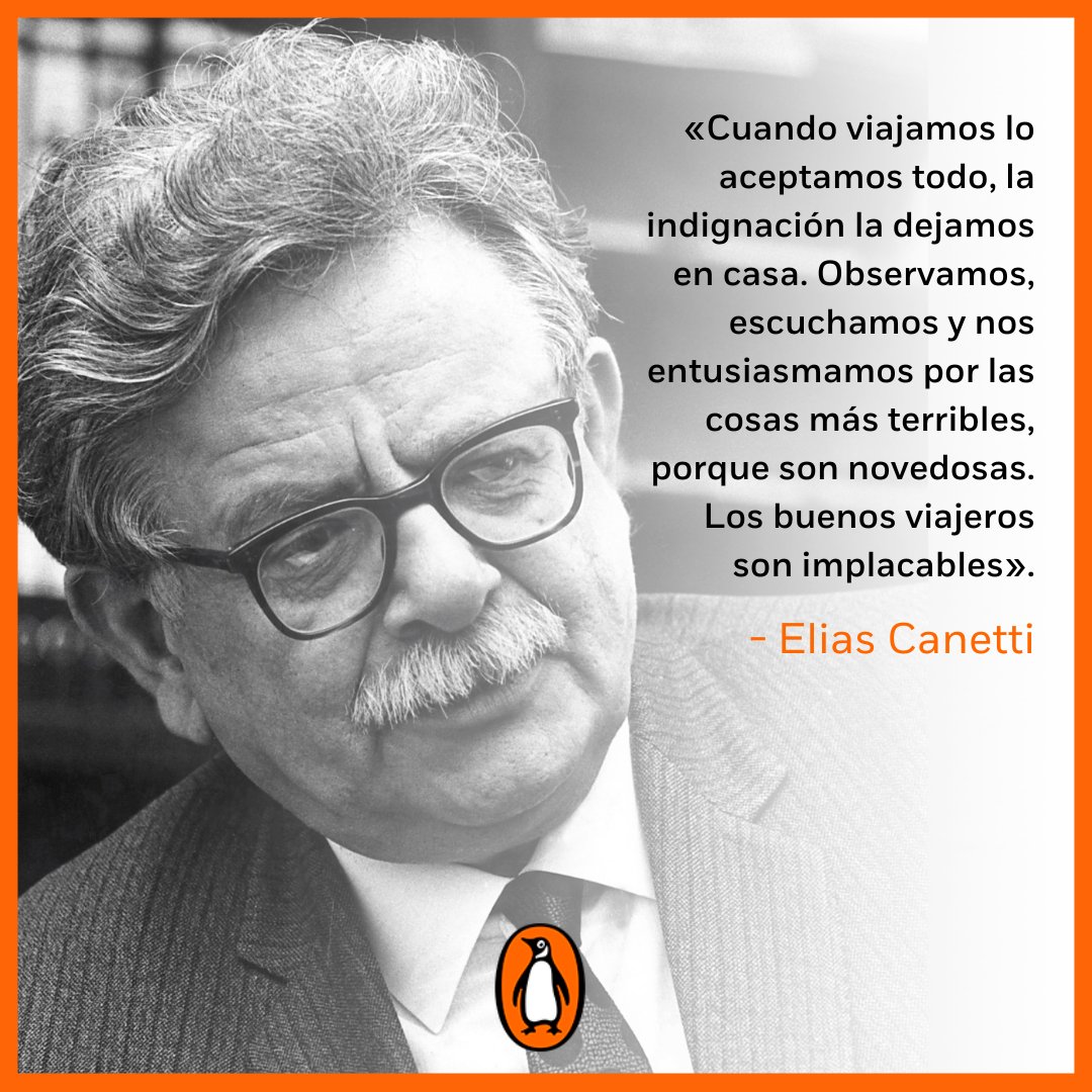 penguinlibros's tweet image. 📚#TalDíaComoHoy de 1905 nacía Elías Canetti, escritor y pensador en lengua alemana, Premio Nobel de Literatura en 1981. (f.1994)