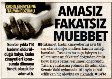 bulentmumay's tweet image. İtalya, dünyada bir ilke imza atmış: Kadın öldürenler, müebbet yatacak. Yok “Duruşmada kravat taktı”, yok “iyi hal” bahanesiyle kadın katillerini birkaç yıl sonra sokağa salmayacaklar.