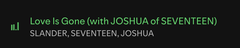 snowkhoshi's tweet image. i dont get why pledis couldnt do this for unit releases too, this makes it so much easier to find the song cause its also on seventeen's and joshua's profile
instead they created new profiles "jxw" and "hxw" and no link to seventeen's profile 😭
just went to spotify to listen…