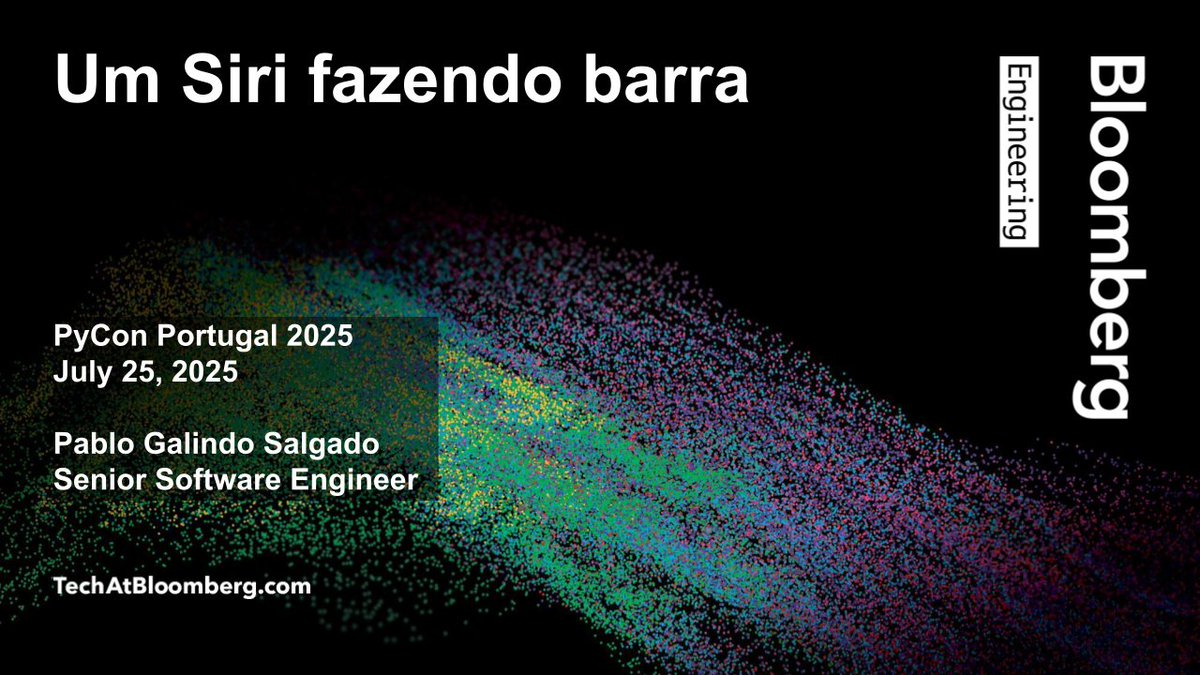TechAtBloomberg's tweet image. Today at #PyConPT2025 (9 AM WEST), Bloomberg's @pyblogsal (#CPython core dev & #Python 🐍 Steering Council member) will deliver a keynote, in which he'll discuss a series of improvements to the language -- and review the journey it's taken to get there
bloom.bg/4fbFZC0