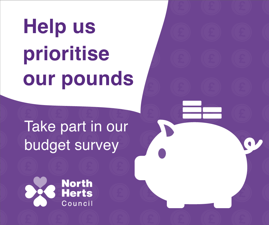 Last chance to have your say in our Budget Survey! 🚨

We’d like to know more about which services you value and your priorities for the future. 

Make sure to have your say before 1 August 2025:  north-herts.gov.uk/consultations

 Thank you, your thoughts will be invaluable.