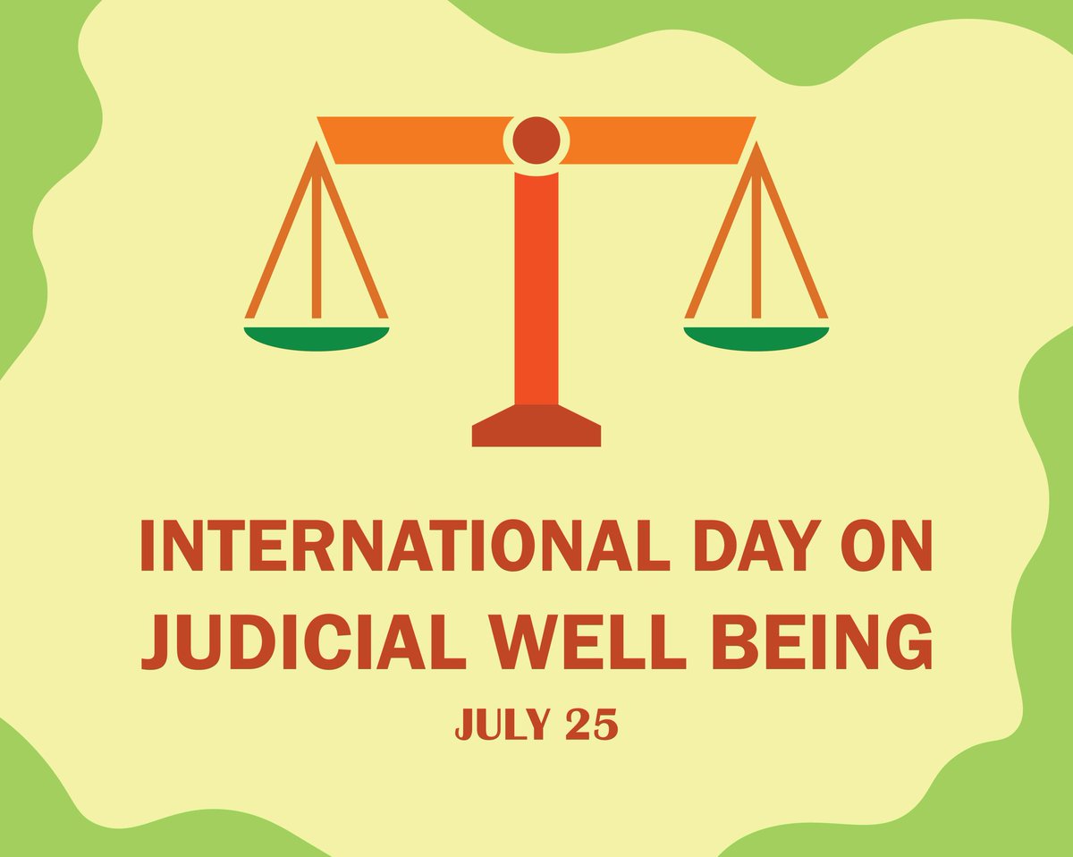 CanadaEthiopia's tweet image. 🧠⚖️ Today is International Day for Judicial Well-being.
Justice depends on the well-being of those who uphold it.
Judges face growing pressures, often silently.
Let’s support those who protect justice.