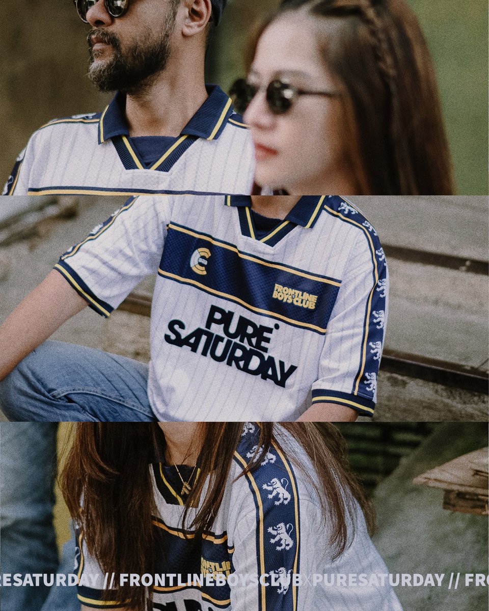 Frontline Boys Club x Pure Saturday.

When passion meets harmony.
From city streets to the songs we make! raise your fists, get your crew. The jersey’s here, and it’s made for you.