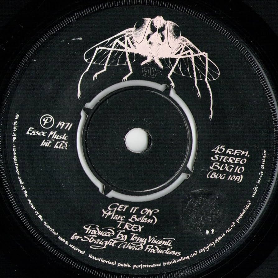 On this day in 1971, T.Rex were at No.1 on the UK singles chart with ‘Get It On’, the group’s second UK No.1 which spent four weeks at the top of the charts. TUNE
