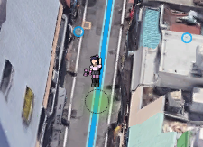 MagnumYoshikawa's tweet image. google mapのストビューの人型アイコンが地雷系女子みたいになってるの何