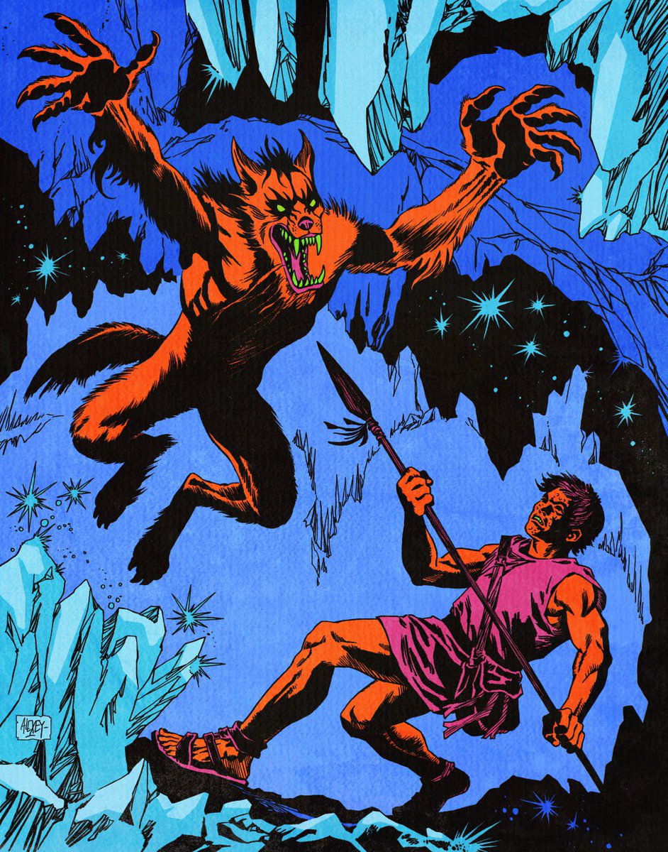 A battle in a cave of magical crystals!