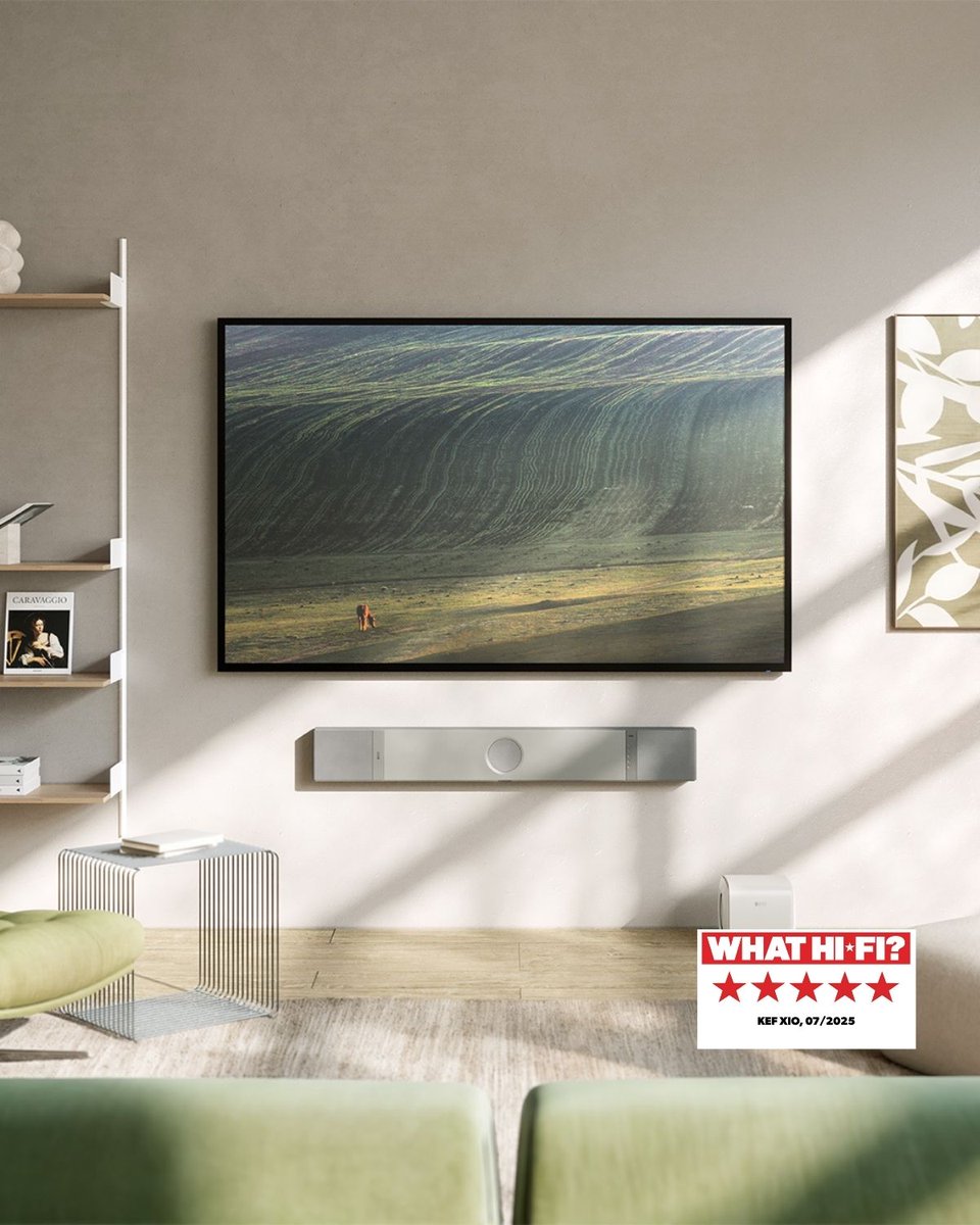 サウンドバー XIO は What Hi-Fi? で最高評価の5つ星を獲得しました。

「映画と音楽の両方を壮大かつディテールまで再現する、稀に見る万能サウンドバー」との評価をいただきました

製品詳細：kef.world/2k0