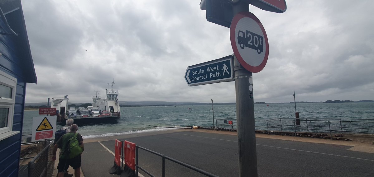 #fingerpostfriday just about to get on the ferry at Sandbanks over to South Haven Point on our recent trip, #Dorset