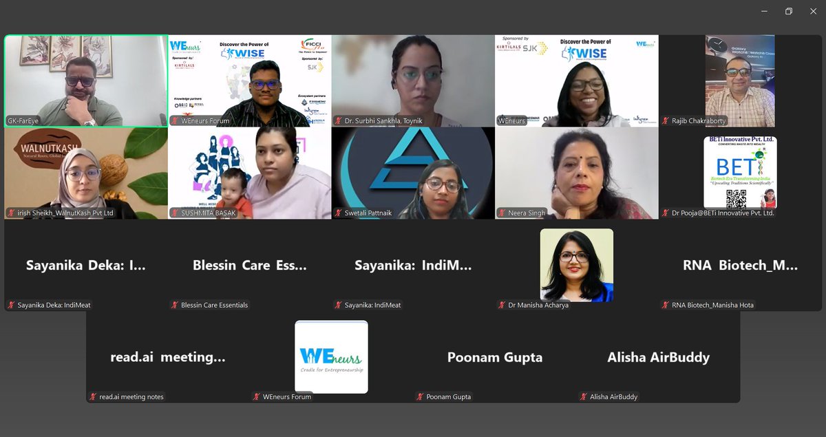 ✅ Fireside Chat #3 with @FarEyeHQ Co-Founder &amp; COO Mr. Gautam Kumar wrapped up with powerful insights on Scaling Successfully 🚀

From leadership to culture to global growth—WISE Cohort walks away wiser &amp; inspired! 💡
Thank you, sir! 🙏

 #WISECohort #GautamKumar #FarEye